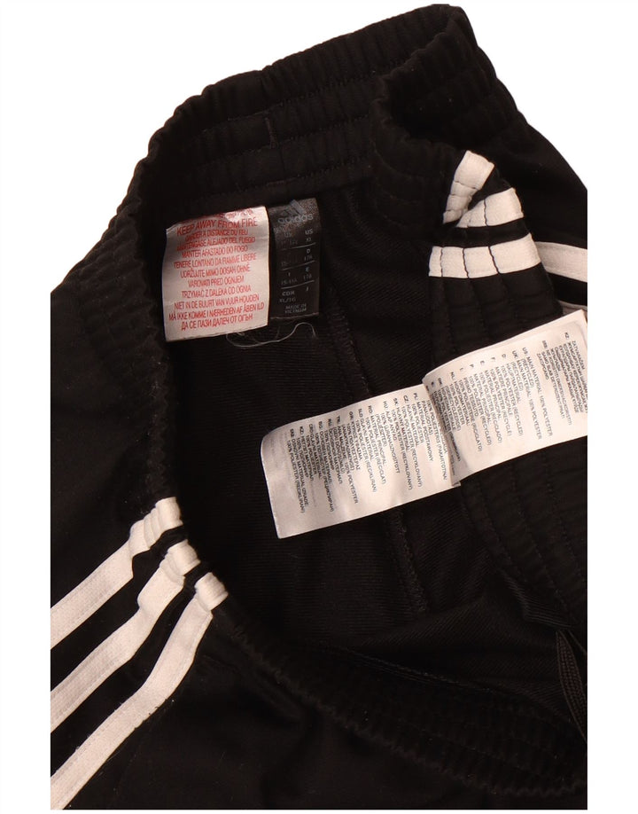 Adidas meninos calças de treino joggers 15-16 anos preto poliéster