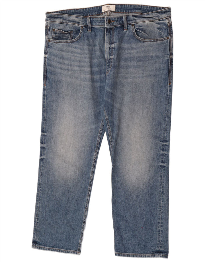 Jeans retos masculinos Marks & Spencer W40 L29 algodão azul