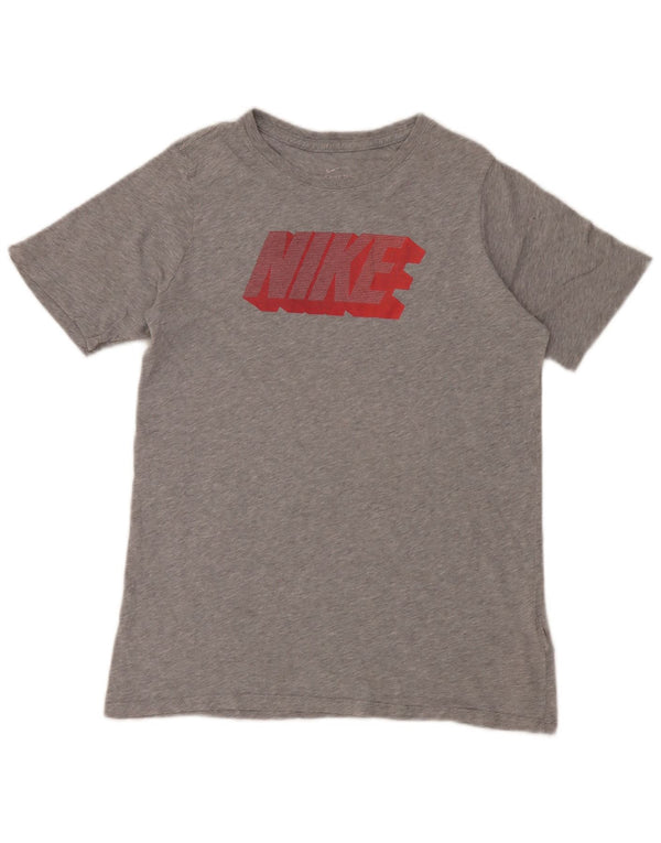 Camiseta Nike Girls Graphic Top 13-14 Anos XL Cinza Flecked Algodão