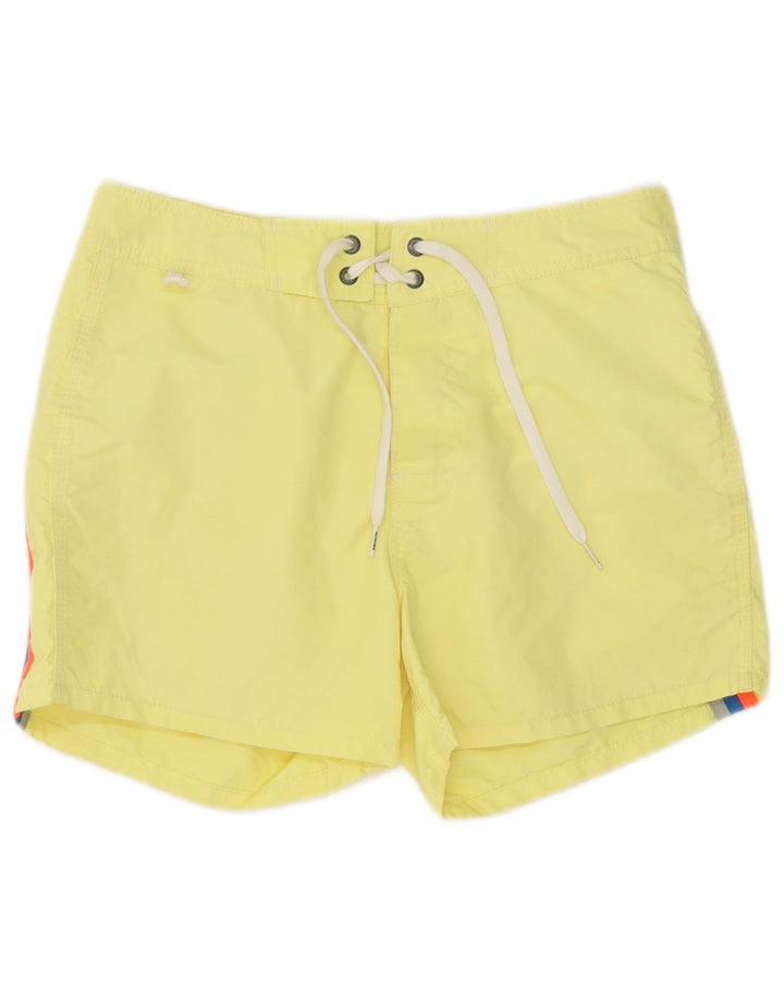 Shorts de natação masculino Sundek pequeno amarelo nylon