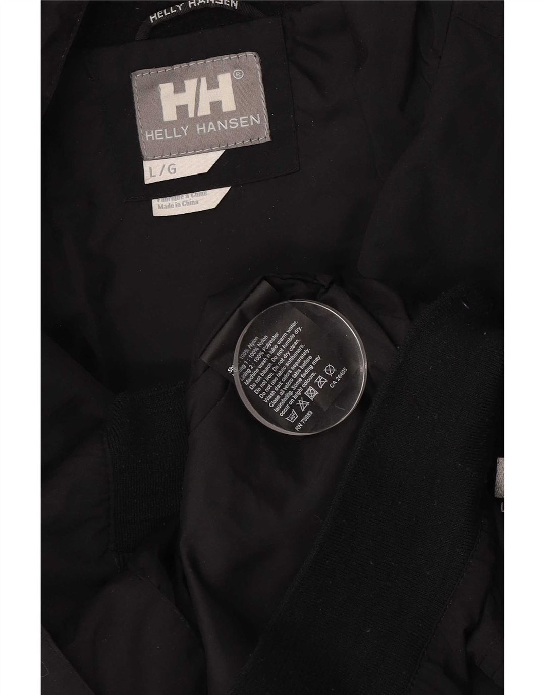 Jaqueta bomber masculina Helly Hansen Reino Unido 40 grande nylon preto