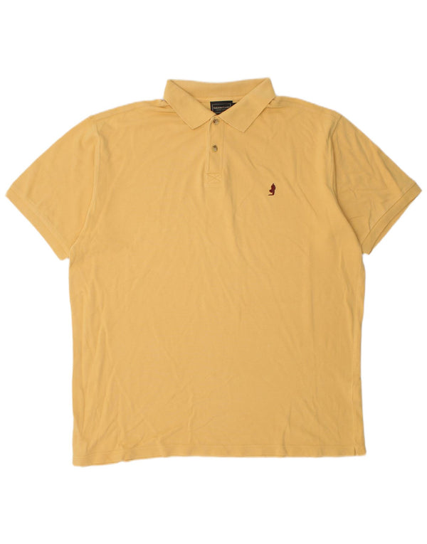Camisa polo masculina Marlboro Classics 2XL algodão amarelo