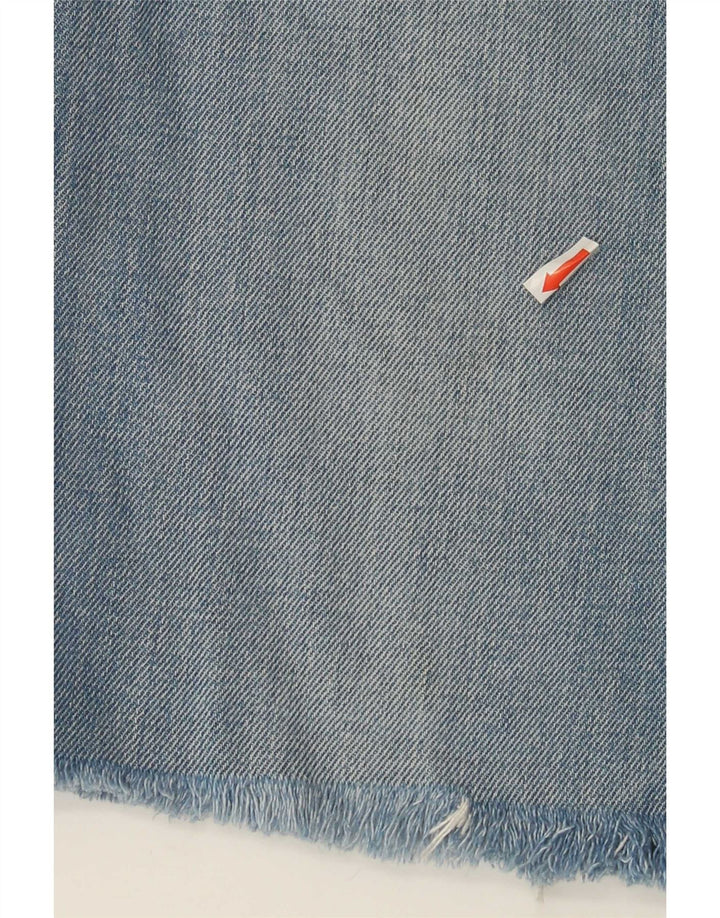 Shorts jeans masculino diesel desgastado W34 grande algodão azul