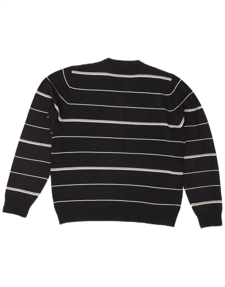 Suéter masculino Marks & Spencer Blue Harbor com decote em V azul marinho médio