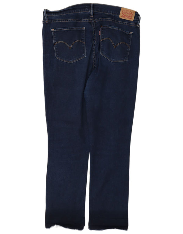 Calça jeans feminina Levi's 724 High Rise Straight W33 L28 azul algodão