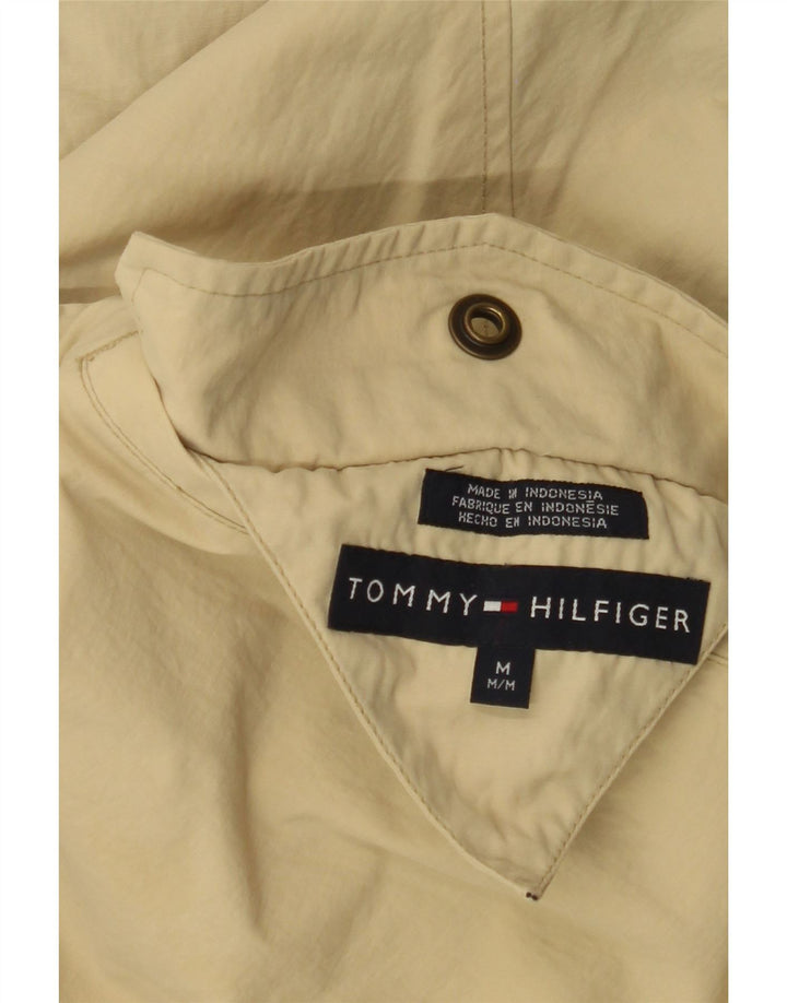 Jaqueta reversível masculina TOMMY HILFIGER Reino Unido 38 Nylon xadrez médio azul marinho