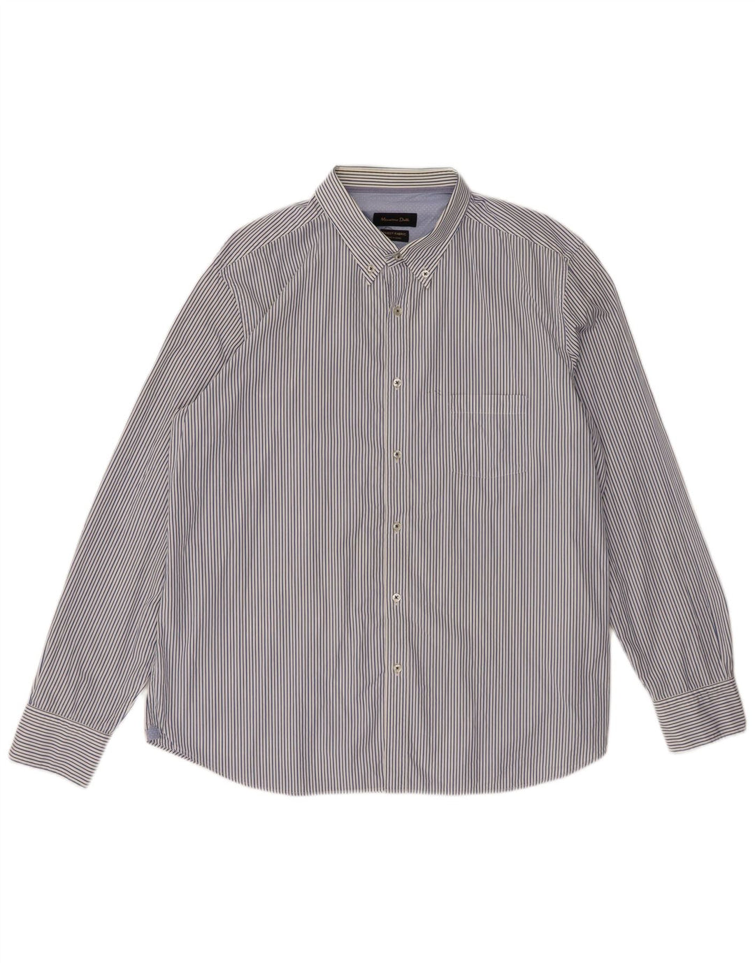 Camisa masculina Massimo Dutti 2XL listrada azul