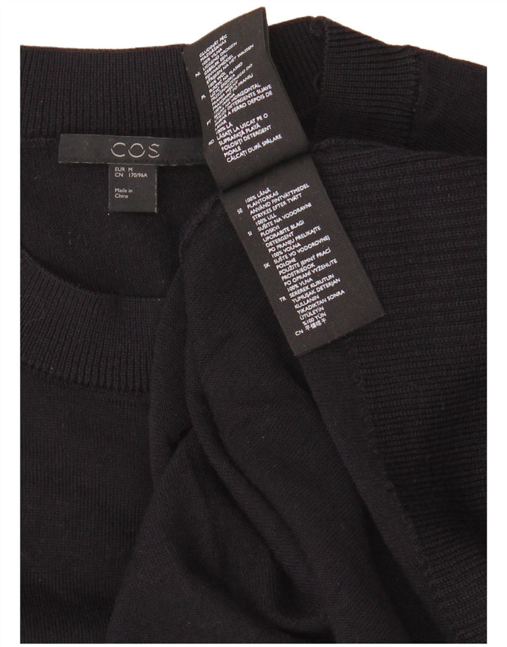 Cos Womens Jumper Dress UK 14 Lã Azul Marinho Médio