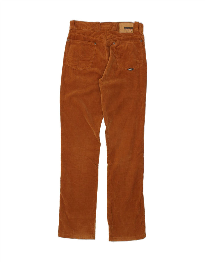 UNLIMITED Womens Straight Casual Trousers W27 L32  Brown Cotton Vintage Unlimited and Second-Hand Unlimited from Messina Hembry 