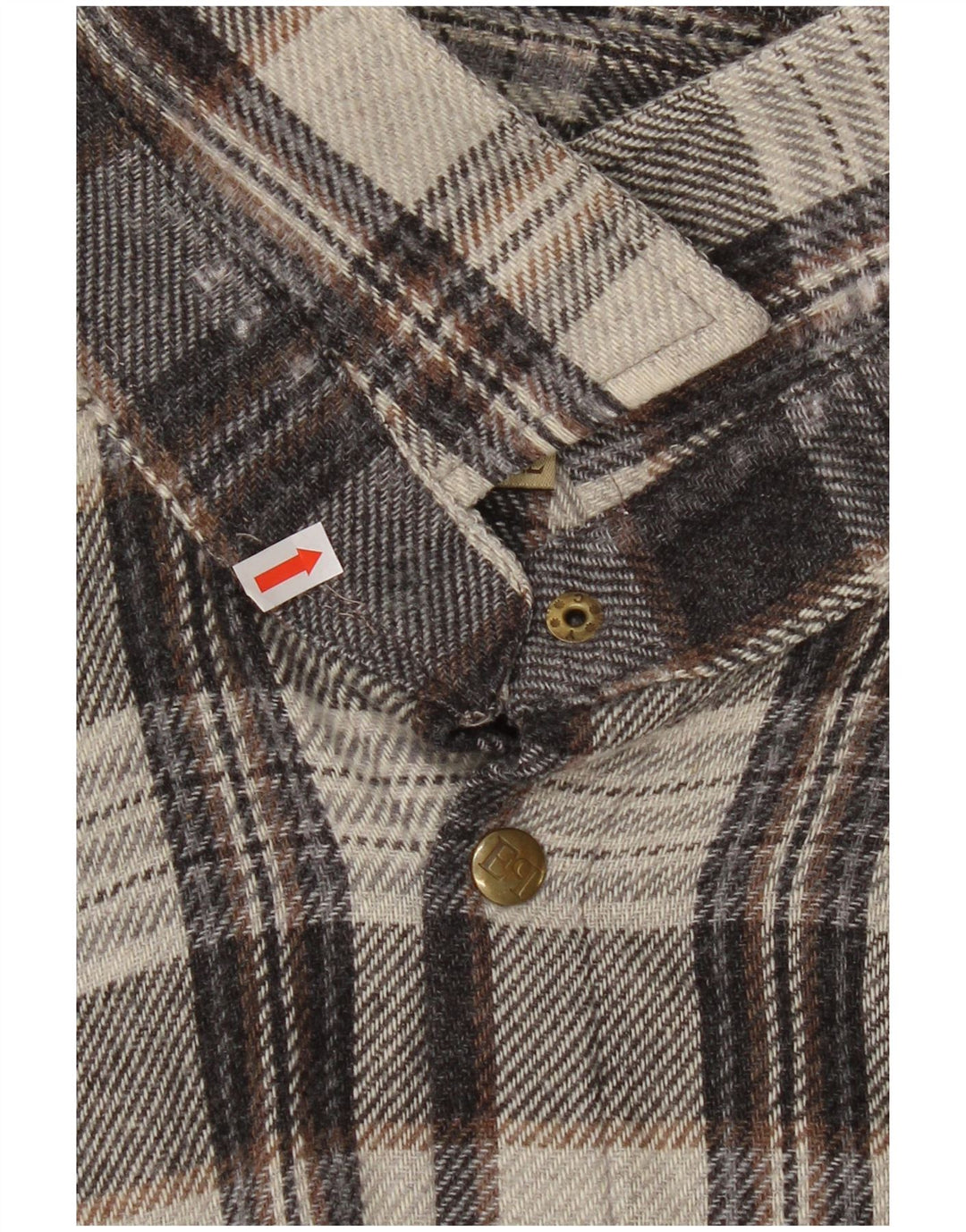 Camisa de flanela masculina do projeto europeu 2XL cinza xadrez acrílico