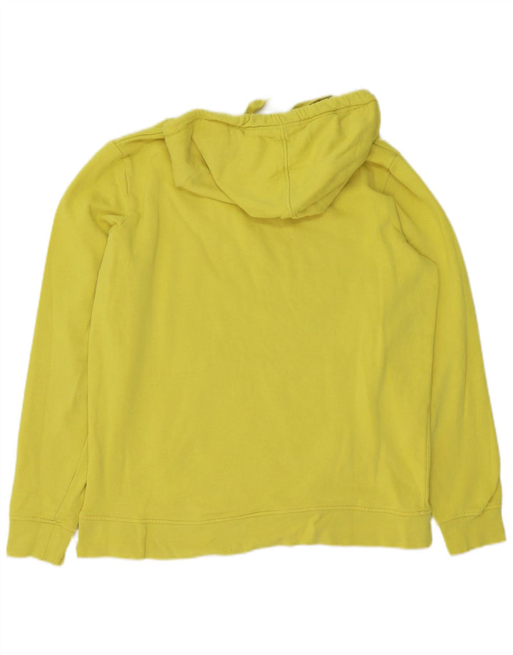KAPPA moletom com capuz masculino gráfico médio algodão amarelo