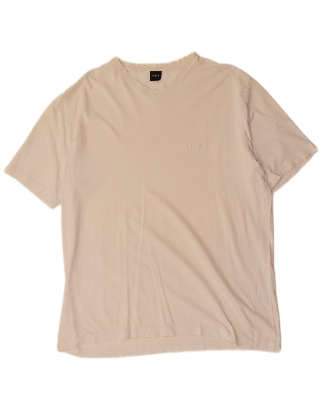 Camiseta masculina Hugo Boss Top XL algodão branco