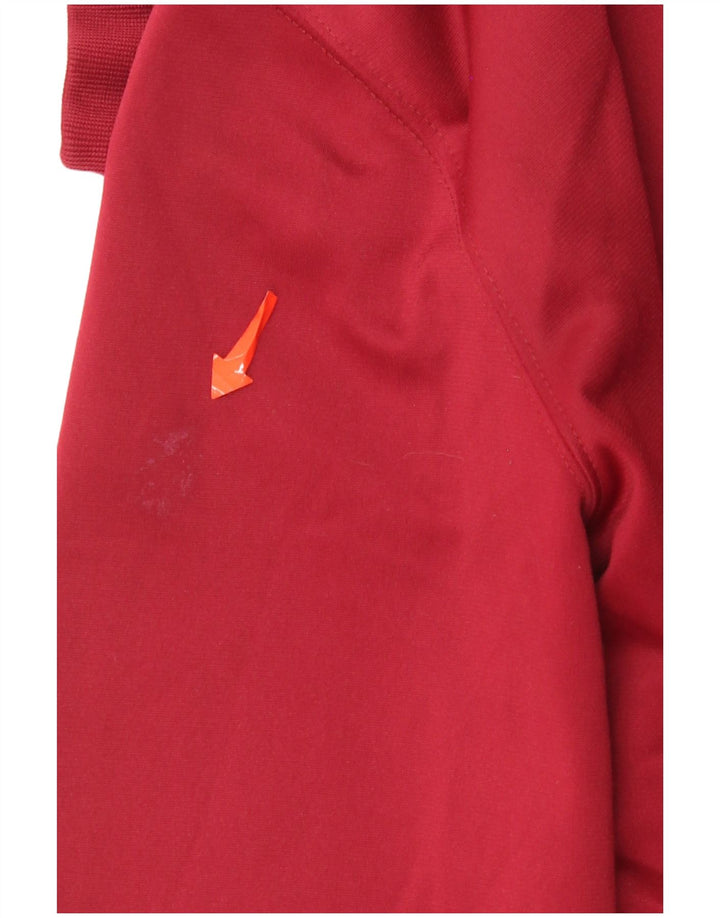 Suéter Carhartt feminino com capuz e zíper Reino Unido 16 grande poliéster vermelho