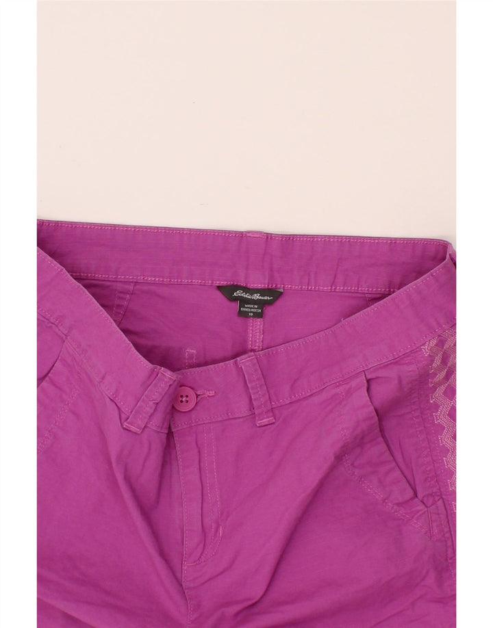 EDDIE BAUER Womens Chino Shorts US 10 Large W34  Pink Cotton Vintage Eddie Bauer and Second-Hand Eddie Bauer from Messina Hembry 