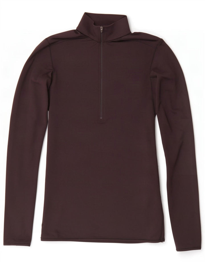 Pulôver feminino Zara com zíper e gola em poliéster preto pequeno