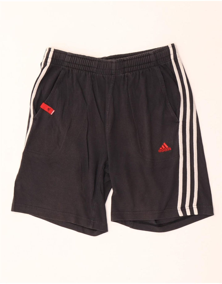 Adidas Mens Sport Shorts Médio Algodão Preto