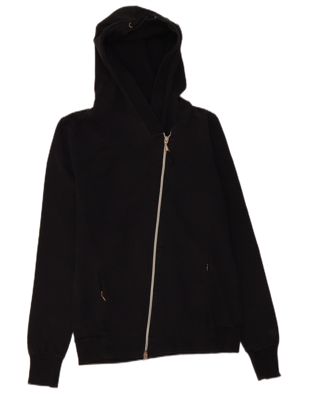 CHAMPION Suéter feminino com capuz e zíper Reino Unido 12 médio preto