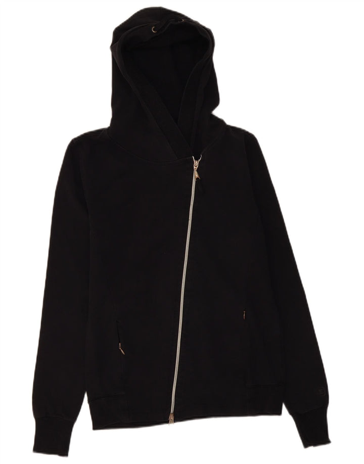 CHAMPION Suéter feminino com capuz e zíper Reino Unido 12 médio preto