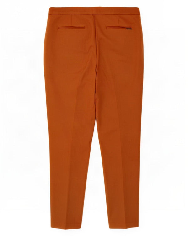 Calças femininas Marks & Spencer Autograph Chino UK 18 XL W38 L29 marrom