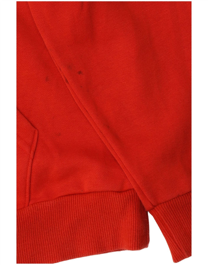 Puma masculino gráfico moletom com capuz médio algodão vermelho