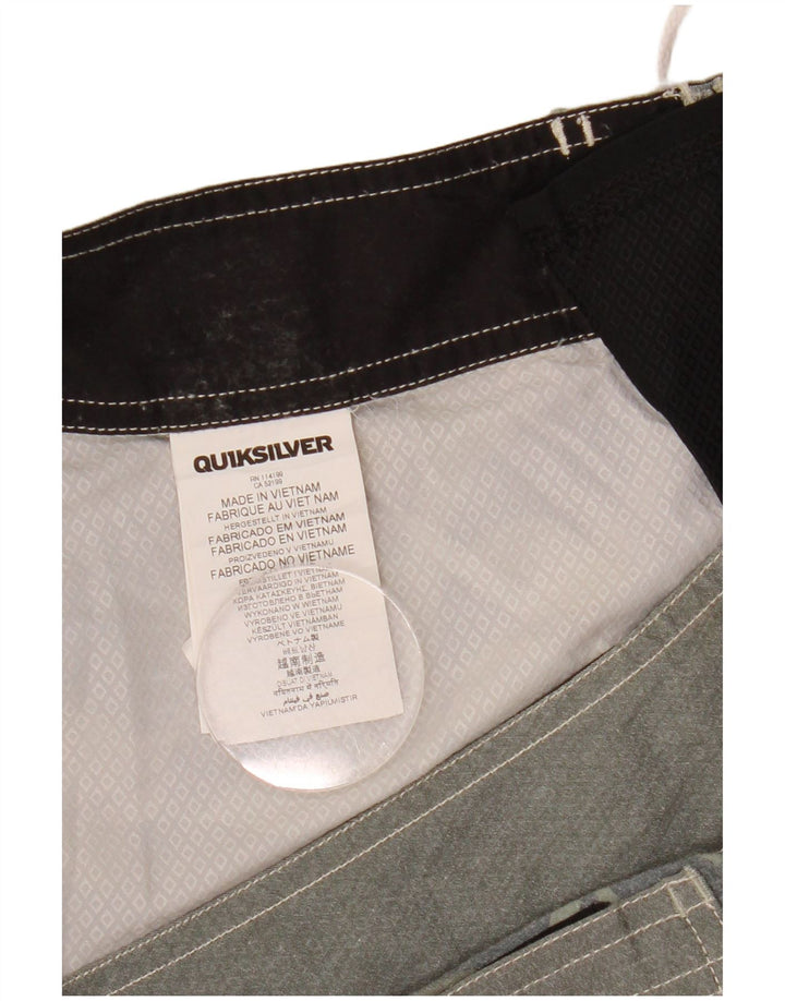 Quiksilver Calção de banho masculino grande poliéster floral cinza