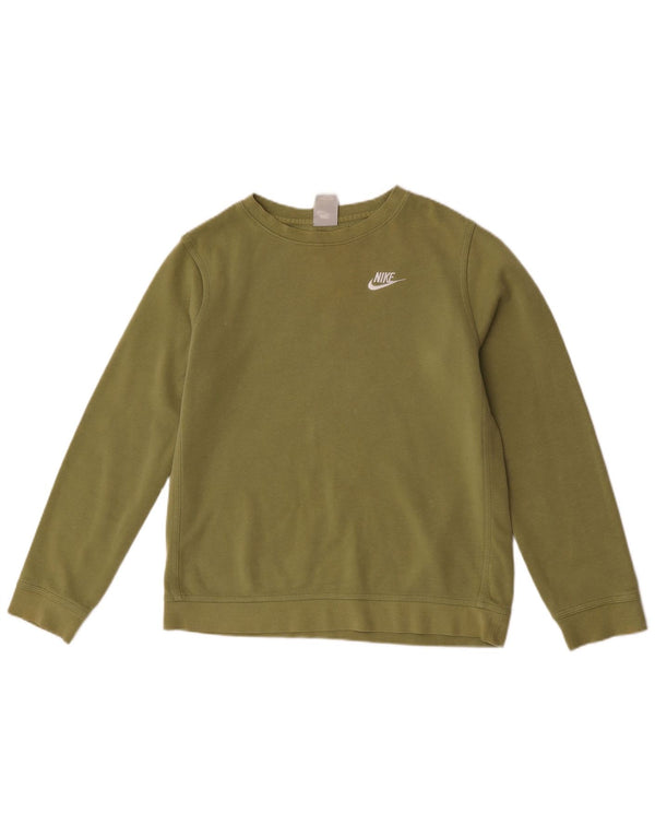 Moletom Nike Meninos Jumper 13-14 Anos XL Cáqui Algodão