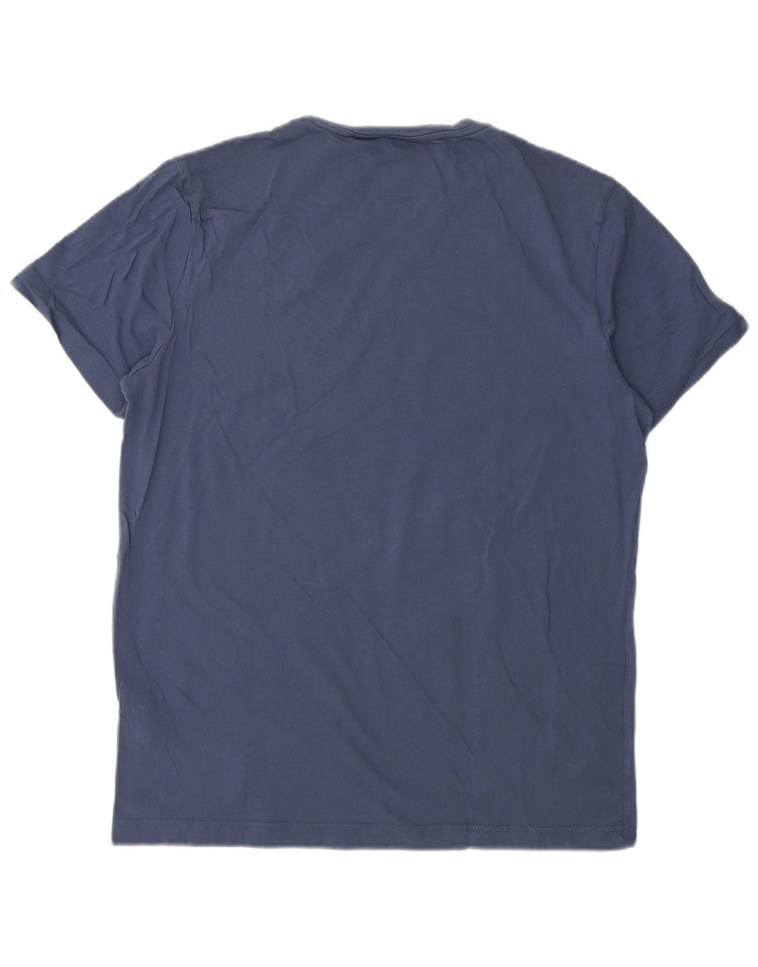Camiseta masculina K-WAY top grande algodão azul marinho