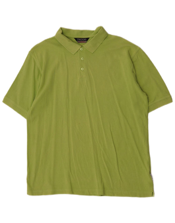 Camisa polo masculina Kappa grande algodão verde