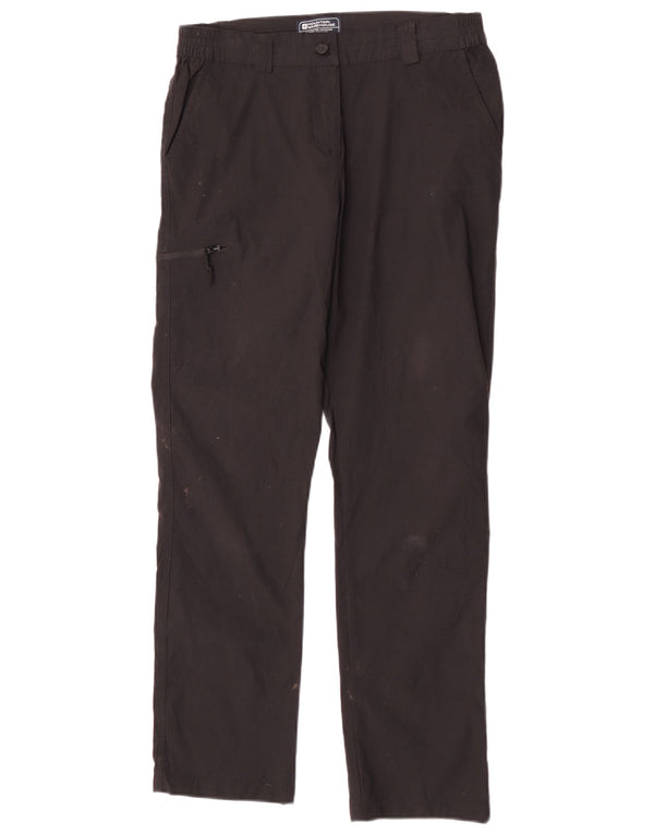 Calça cargo feminina reta Mountain Warehouse UK 10 pequena W28 L29 preta