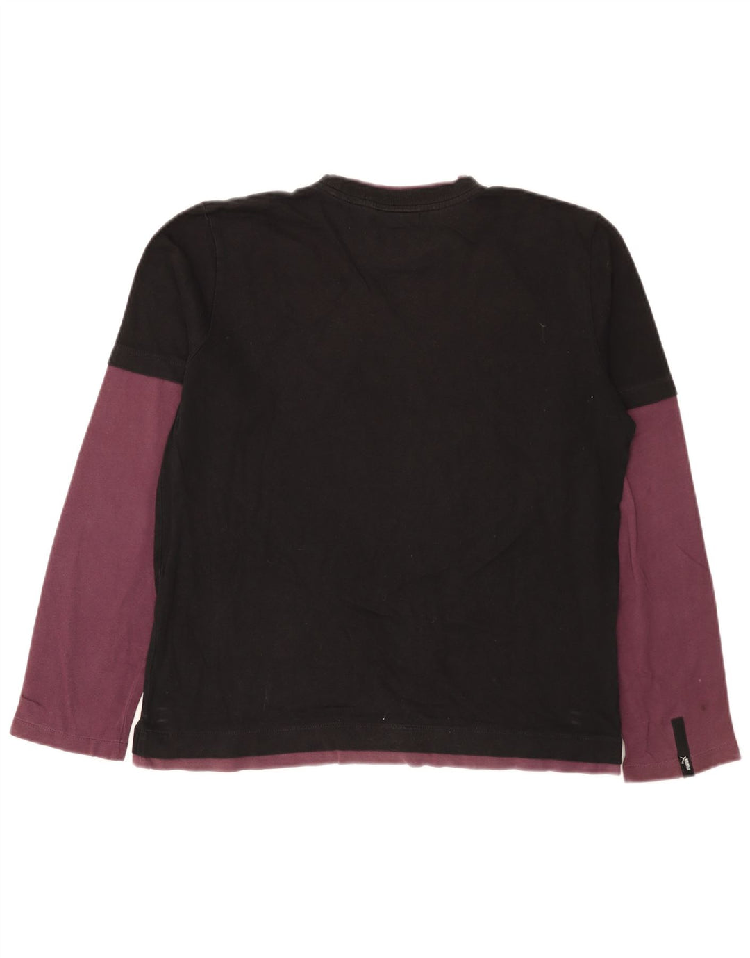 Puma Masculino Top Manga Longa Médio Preto Colorblock