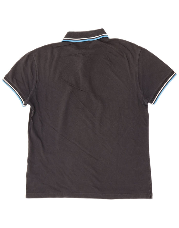 Camisa polo masculina leve e elástica Fred Perry de algodão listrado preto médio