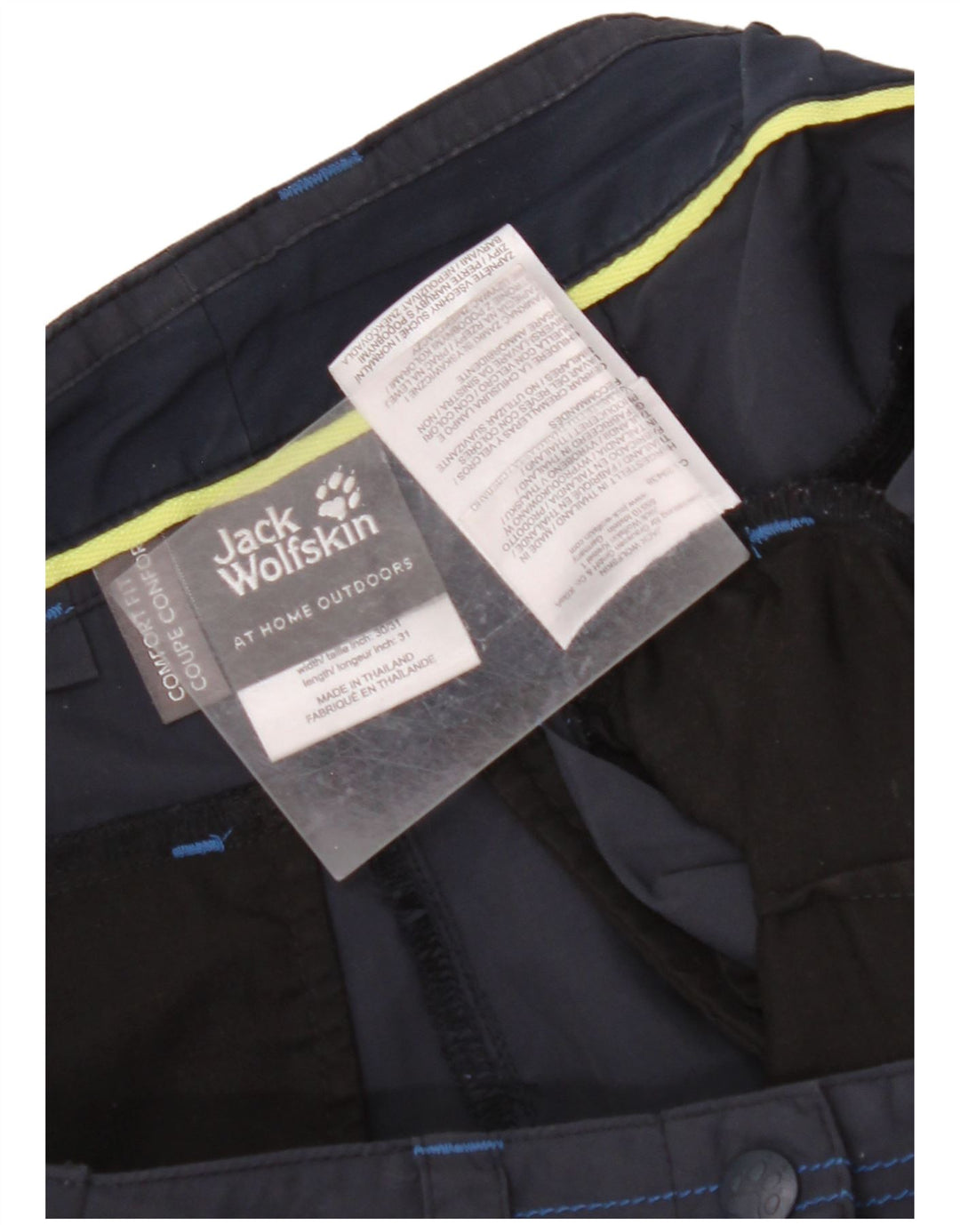 Shorts cargo feminino JACK WOLFSKIN Comfort Fit W30 médio azul marinho