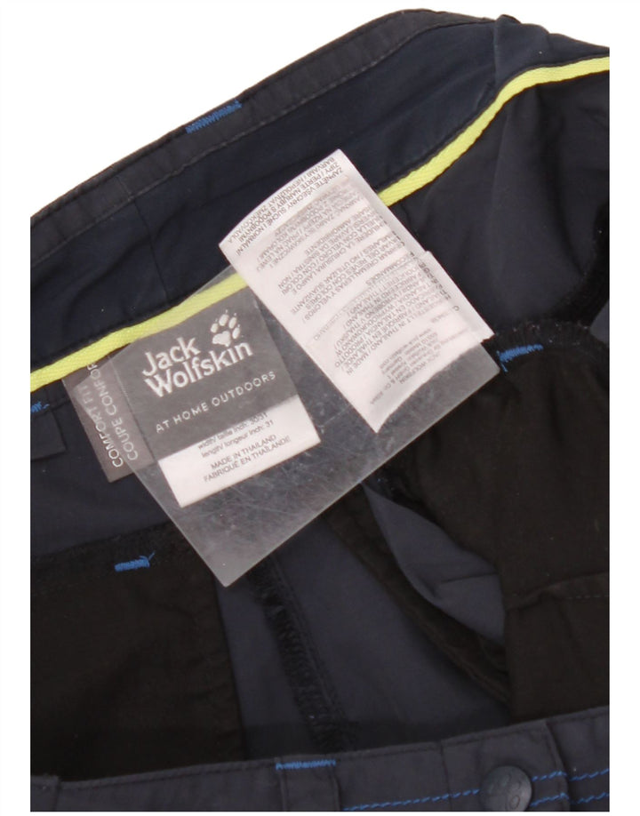 Shorts cargo feminino JACK WOLFSKIN Comfort Fit W30 médio azul marinho