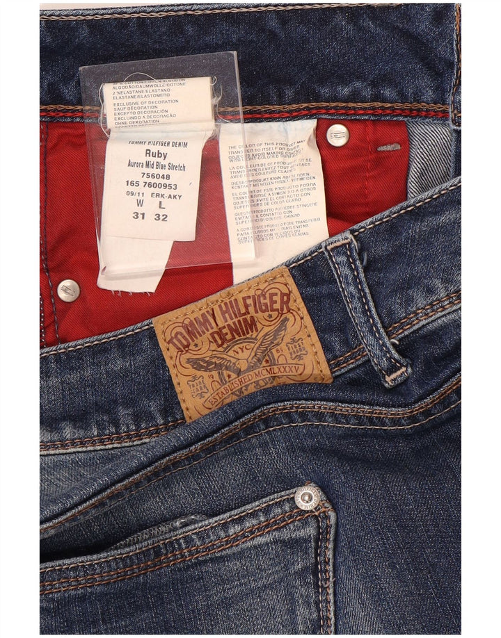 Jeans Tommy Hilfiger feminino Ruby Straight W31 L32 azul algodão