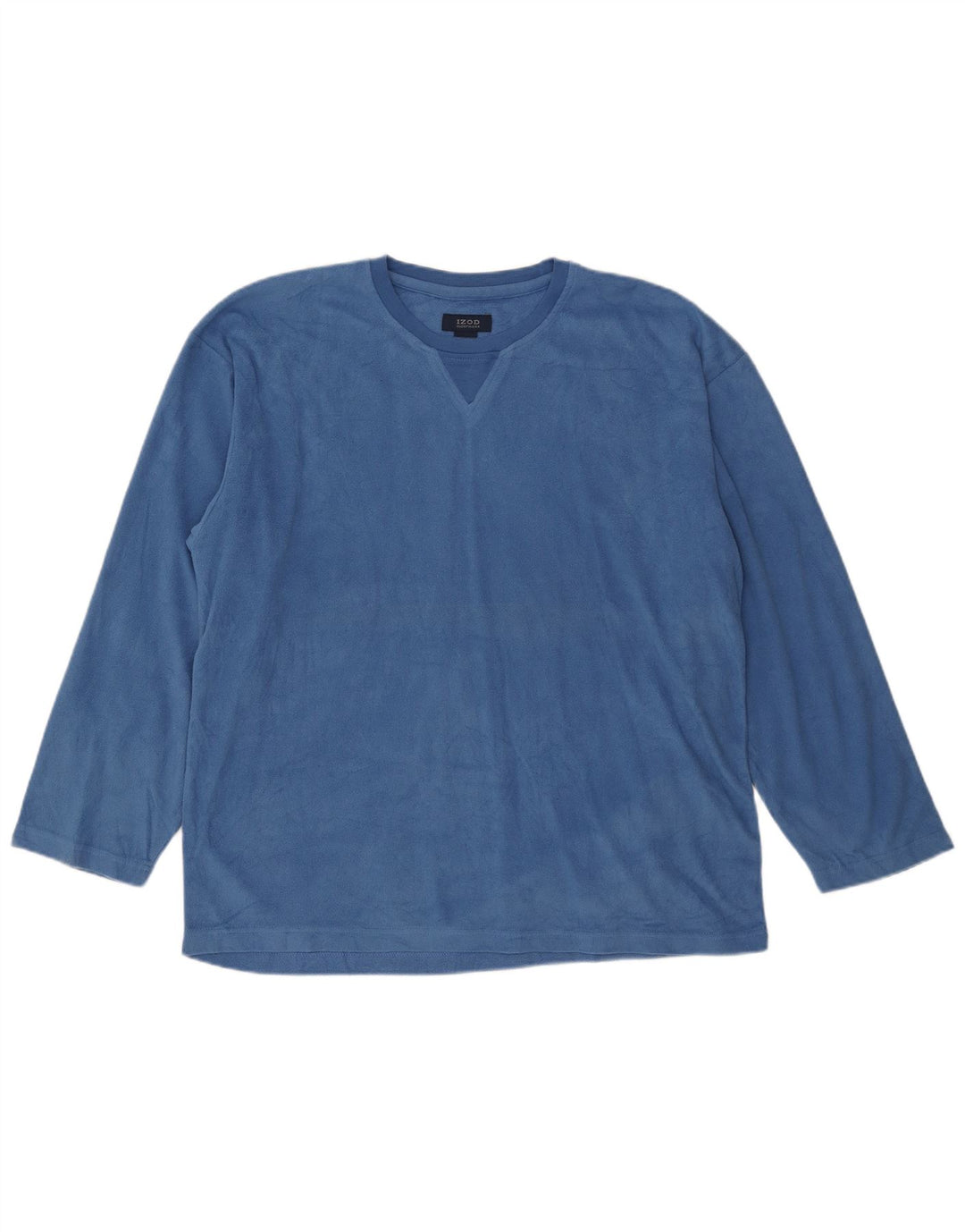 Izod Mens Fleece Jumper Médio Azul Poliéster