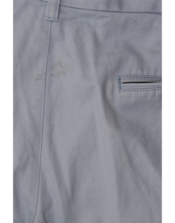Shorts masculino MARKS & SPENCER Blue Harbor Chino W36 grande algodão azul