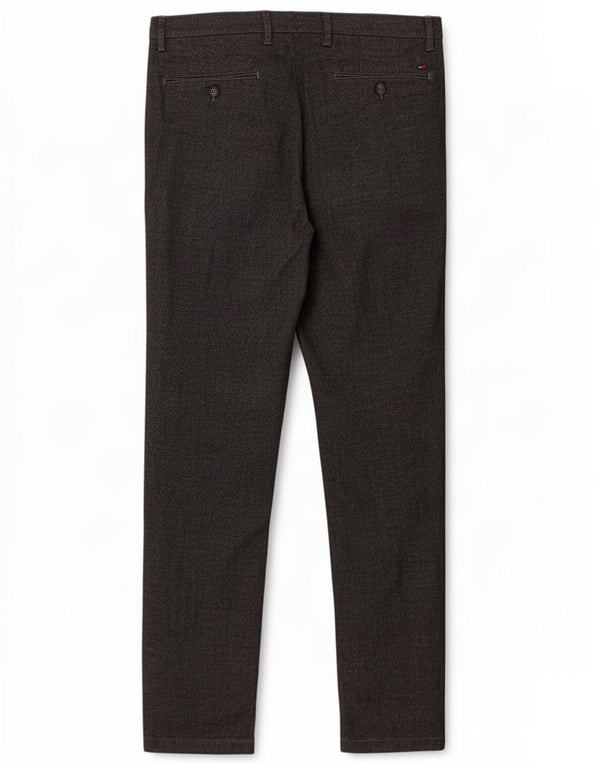 Tommy Hilfiger Mens Slim Chino Calças W32 L29 Algodão Cinza