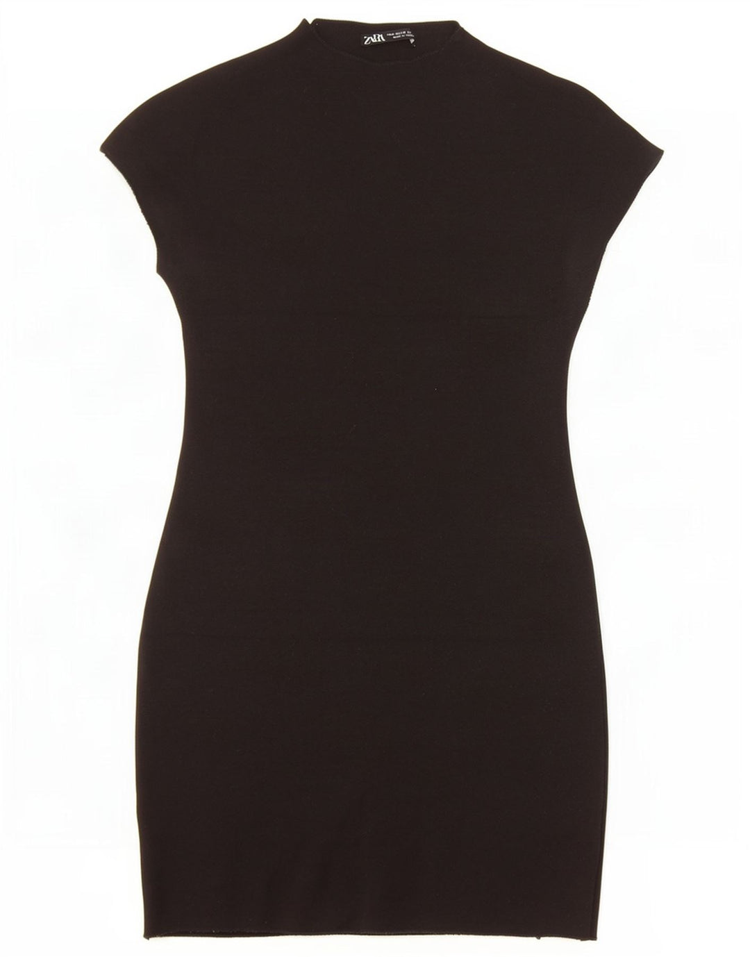 Vestido bodycon feminino Zara Reino Unido 12 viscose preta média