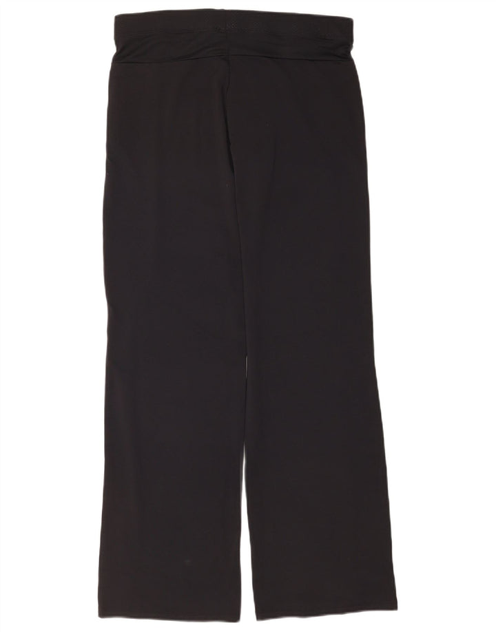 Calça de treino feminina Marks & Spencer UK 12 poliéster preto médio
