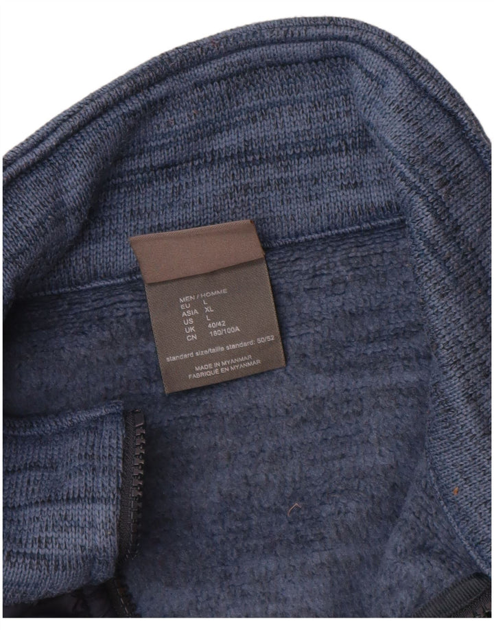 JACK WOLFSKIN Jaqueta masculina de agasalho Reino Unido 40/42 grande bloco colorido azul