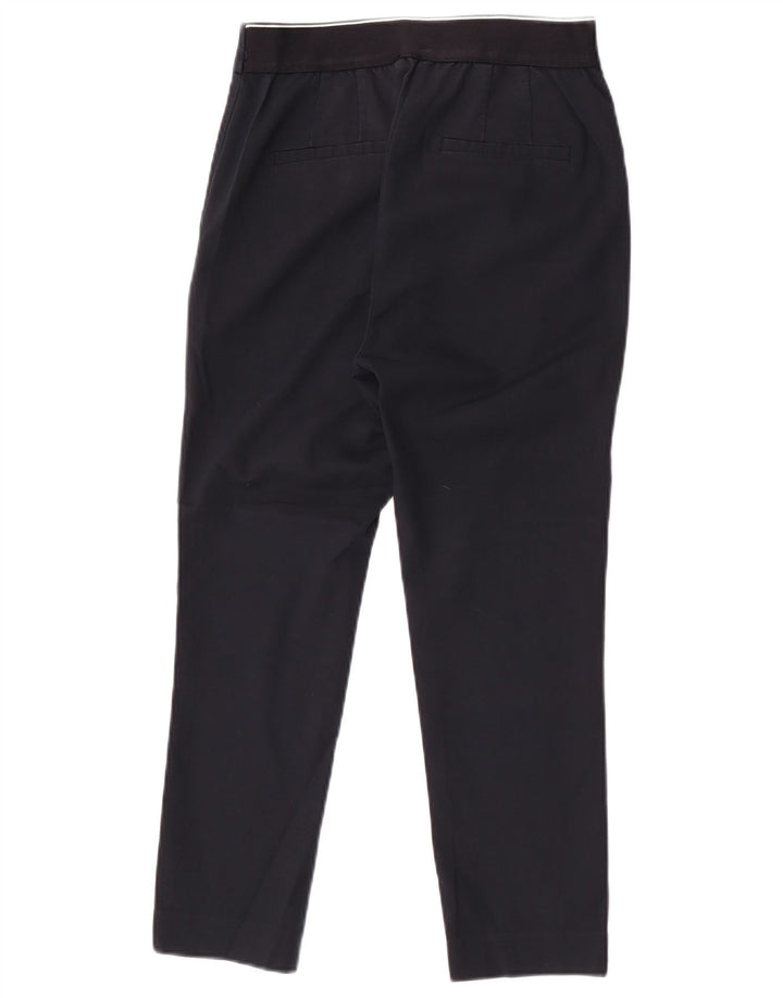 Zara Calça feminina slim cortada pequena W28 L24 azul marinho