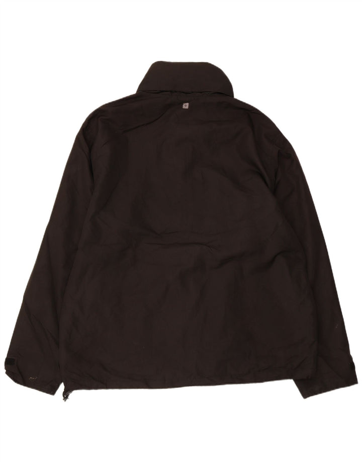 MOUNTAIN WAREHOUSE Mens Hooded Windbreaker Jacket UK 40 Large Black