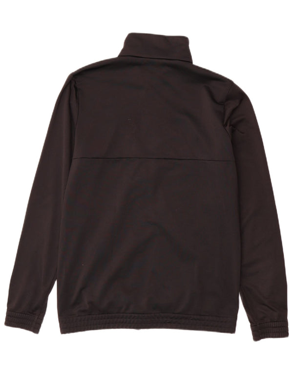 ADIDAS Meninos Tracksuit Top Jacket 14-15 Anos Preto Colorblock