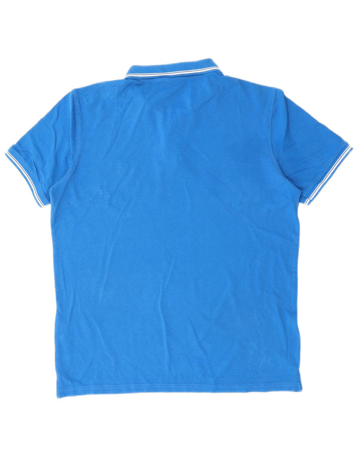 Camisa polo masculina Carrera XL azul algodão