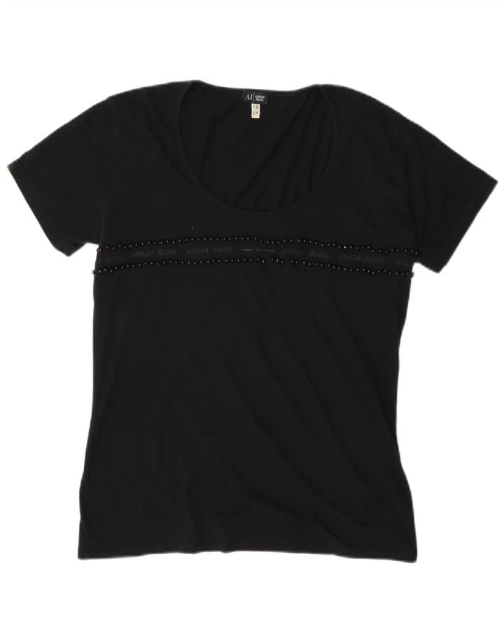 Camiseta feminina Armani Jeans EU 46 XL preta