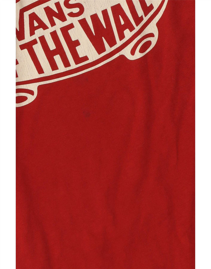 Camiseta Vans Masculina Custom Fit Graphic Top Pequeno Algodão Vermelho