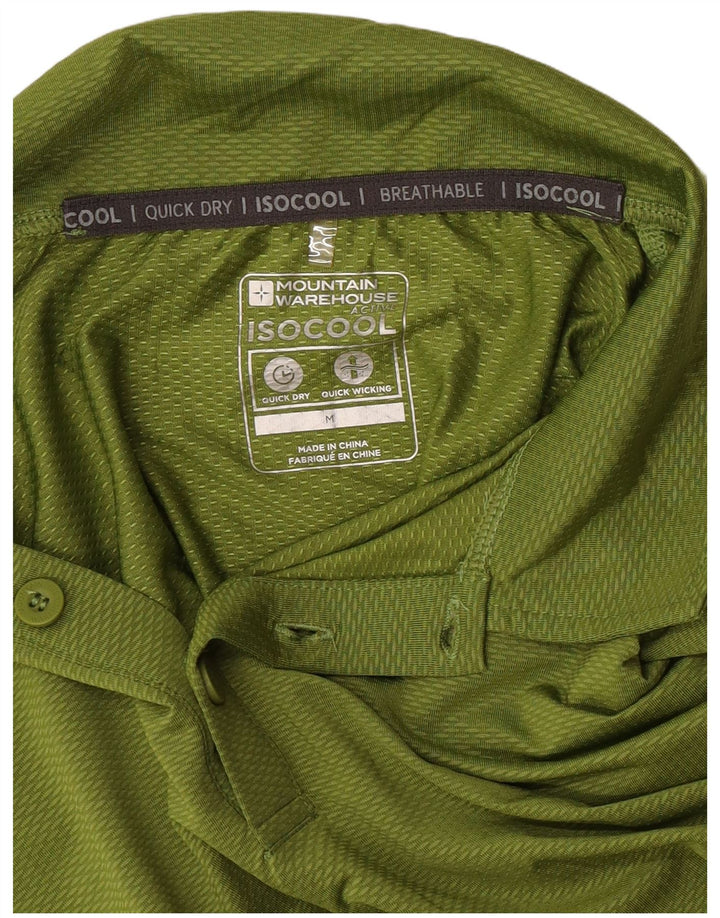 Camisa polo masculina Mountain Warehouse verde médio