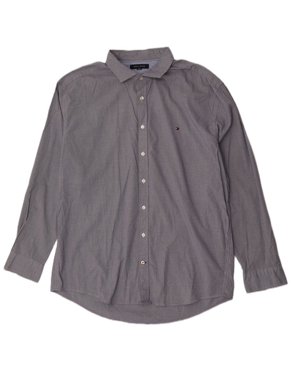 Camisa masculina Tommy Hilfiger 2XL azul houndstooth