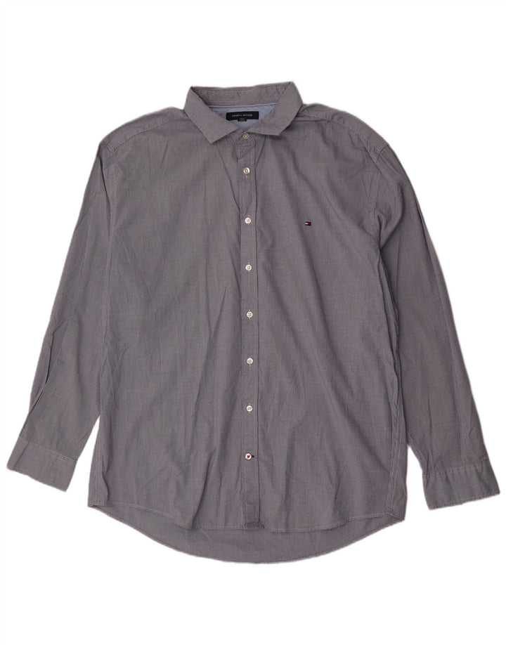 Camisa masculina Tommy Hilfiger 2XL azul houndstooth