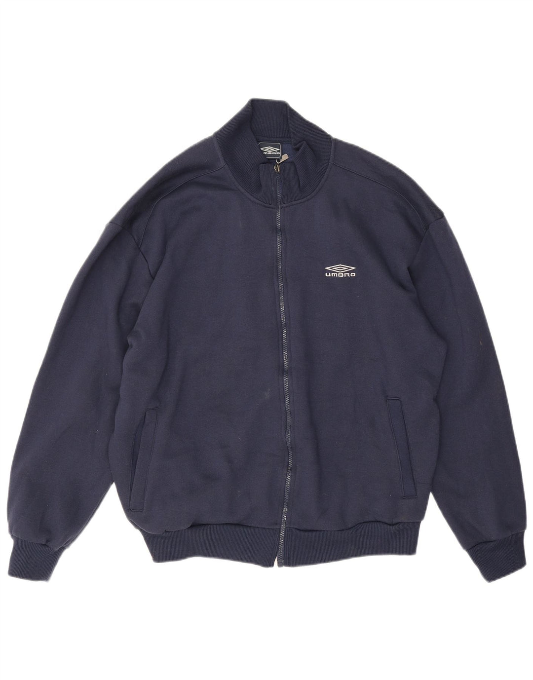 Jaqueta masculina de agasalho Umbro grande poliéster azul marinho